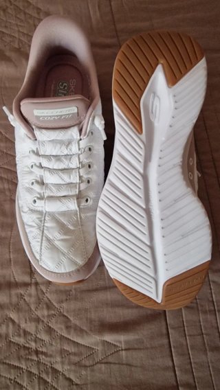 Zapatillas Skechers Mujer Talla 38 Rosa y Blanco