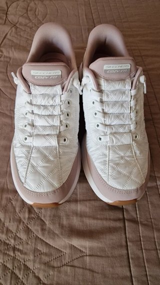 Zapatillas Skechers Mujer Talla 38 Rosa y Blanco