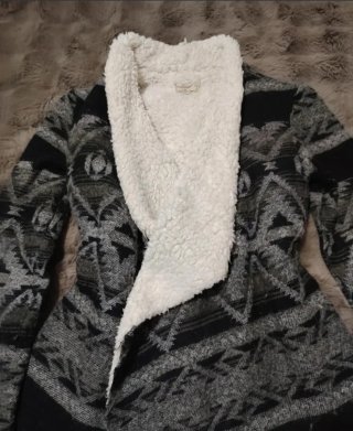 Cárdigan Hollister flecos étnico M