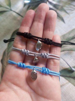 Pulseras de pareja corazón magnético