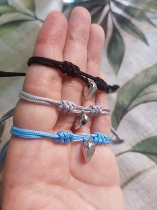 Pulseras de pareja corazón magnético