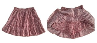 Falda pantalón rosa floral