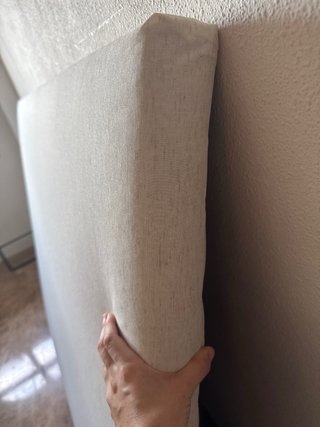 Cabecero de cama 150cm lino beige
