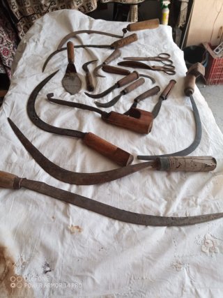 Herramientas agrícolas antiguas