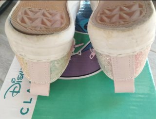 Zapatillas brillantes lona talla 27