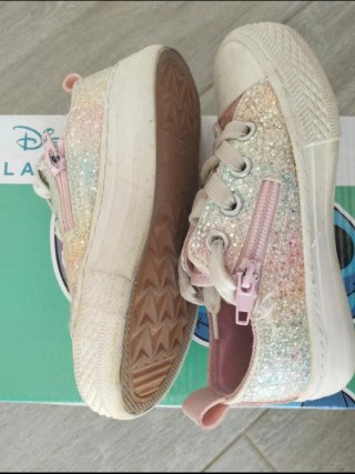 Zapatillas brillantes lona talla 27
