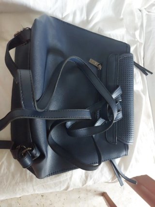 Bolso Misako Azul Perforado