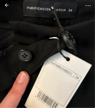 Pantalón de traje negro mujer
