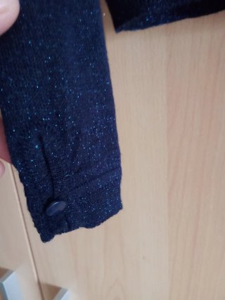 Rebeca torera azul con brillos Easy Wear