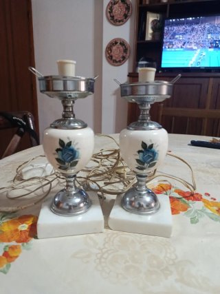 Pareja de lámparas vintage antiguas. Las 2 por 10€