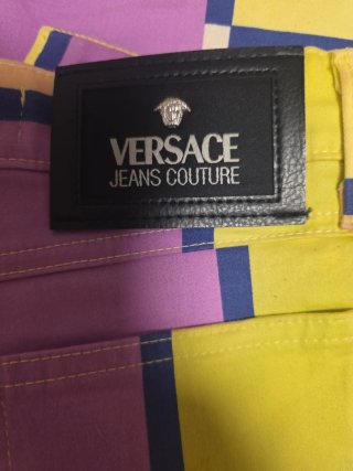 Pantalones Versace Diseño Cuadros
