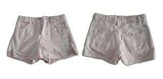 Pantalón corto beige Zara estrellas