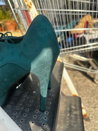 Scarpe Chassè con tacco verdi n.40