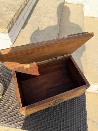 Baúl de madera restaurado