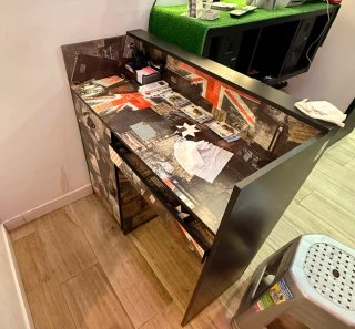 Caja Decorativa Papel y Madera