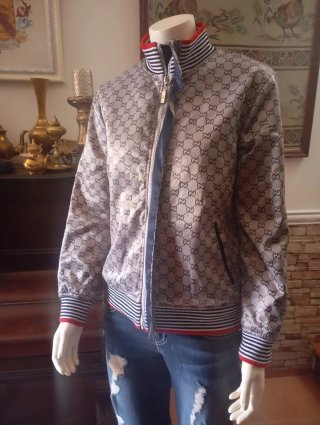 Chaqueta Gucci Raso Beige GG Monogram
