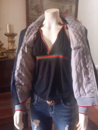 Chaqueta Gucci Raso Beige GG Monogram