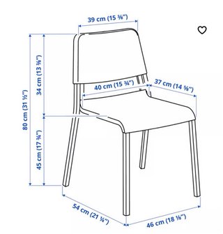 6 Sillas TEODORES IKEA Blancas