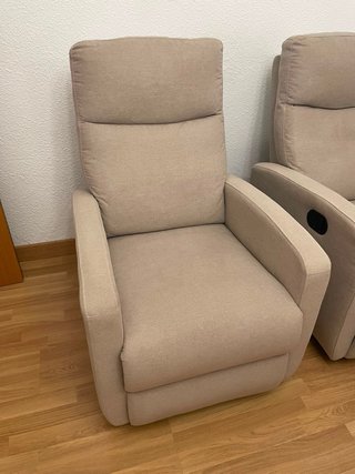 2 Sillones Relax Beige Manuales