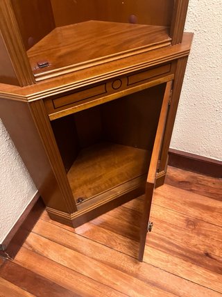 Vitrina Rinconera Madera Maciza