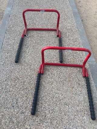2 Cuelga Bicis Mottez Rojo