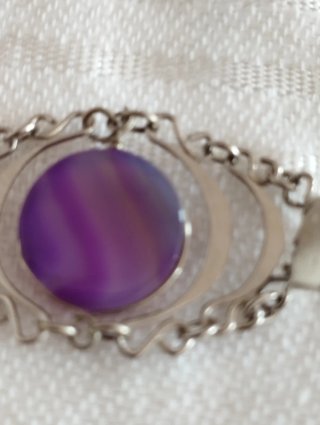 Pulsera Filigrana Plata Alemana Piedra ágata