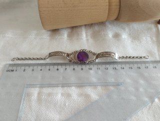 Pulsera Filigrana Plata Alemana Piedra ágata