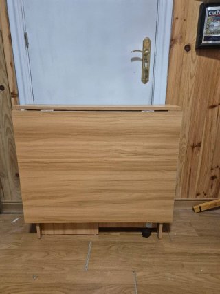 Mesa Comedor Abatible Madera cerrada 40cm