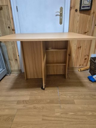 Mesa Comedor Abatible Madera cerrada 40cm