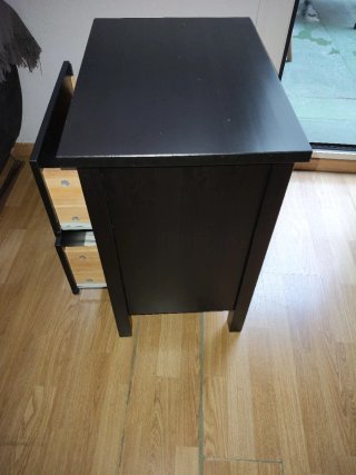 Cómoda IKEA HEMNES 2 cajones negra