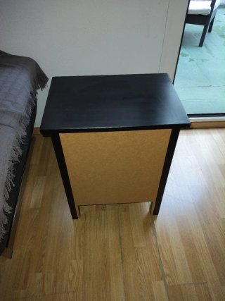 Cómoda IKEA HEMNES 2 cajones negra