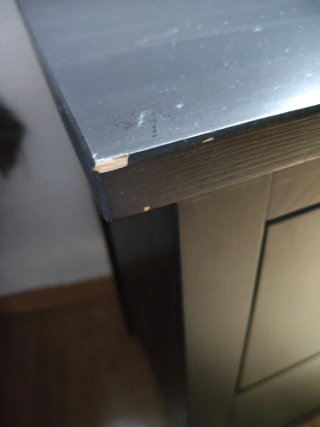 Cómoda IKEA HEMNES 2 cajones negra