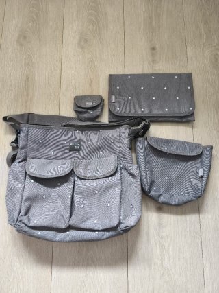 Conjunto bolso, neceser, cambiador y chupetero