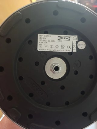 Lámpara de pie metal Ikea