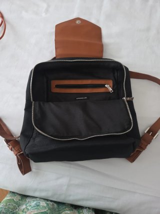 Mochila Misako Negra y Marrón