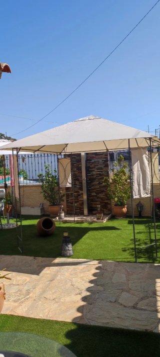 Pérgola de tela y metal 3 metros