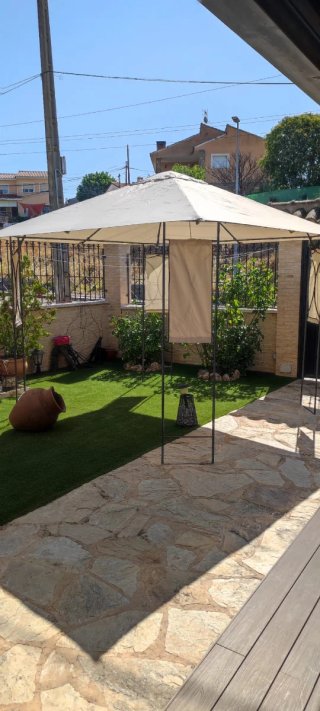 Pérgola de tela y metal 3 metros