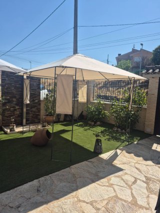 Pérgola de tela y metal 3 metros