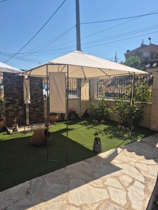 Pérgola de tela y metal 3 metros