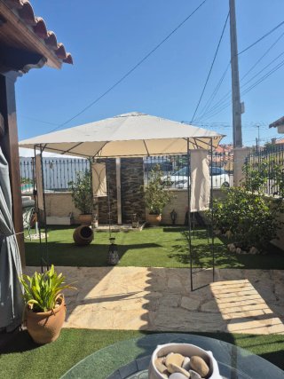 Pérgola de tela y metal 3 metros