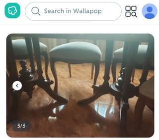 Mesa de salón y 4 sillas