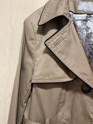 Gabardina H&M Beige Oscuro Mujer