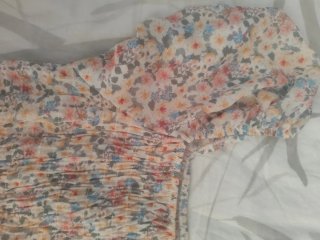 Camisa floral fruncida