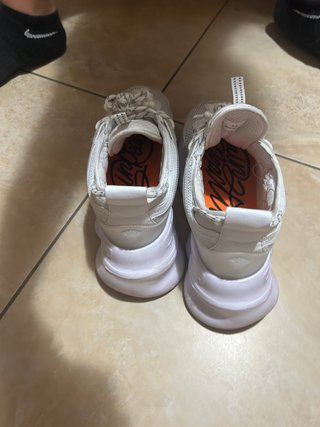 Versace Chain Sneakers Bianche