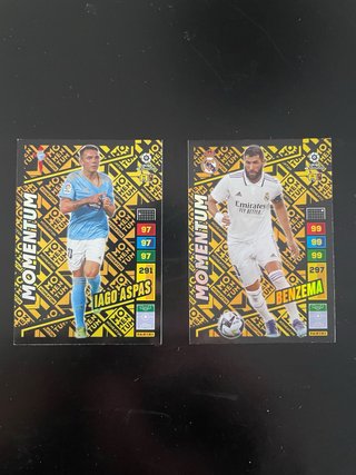 Momentum 22/23 Adrenalyn Cards - Aspas & Benzema