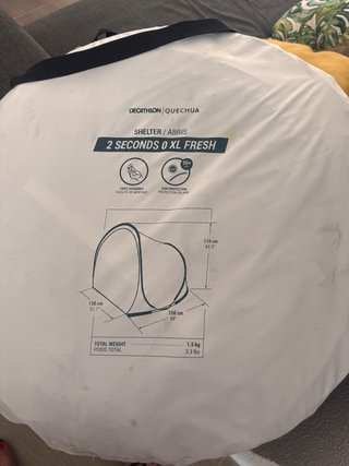 Carpa Quechua 2 Seconds 0 XL FRESH NUEVA SIN USAR