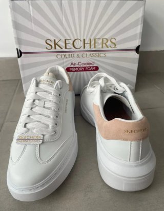 Zapatillas Skechers Court & Classic Blancas