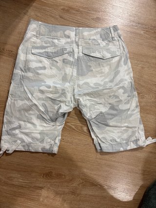Bermudas vintage camuflaje gris y blanco