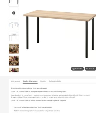 IKEA LAGKAPTEN - 1 MES DE USO -URGE POR MUDANZA