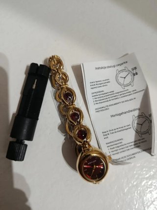 Reloj de pulsera ESIGNER esfera granate mujer